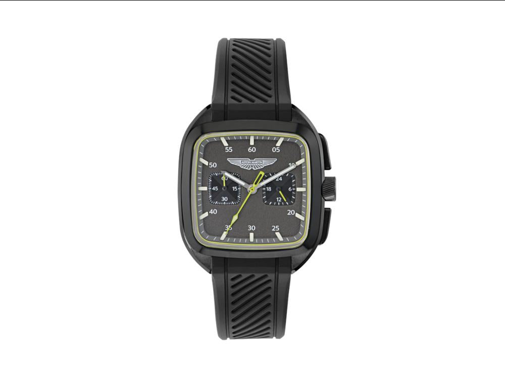 Aston Martin Icon ULT Quartz Watch, Recycled Steel, Black, 40 mm, MTIU1S605