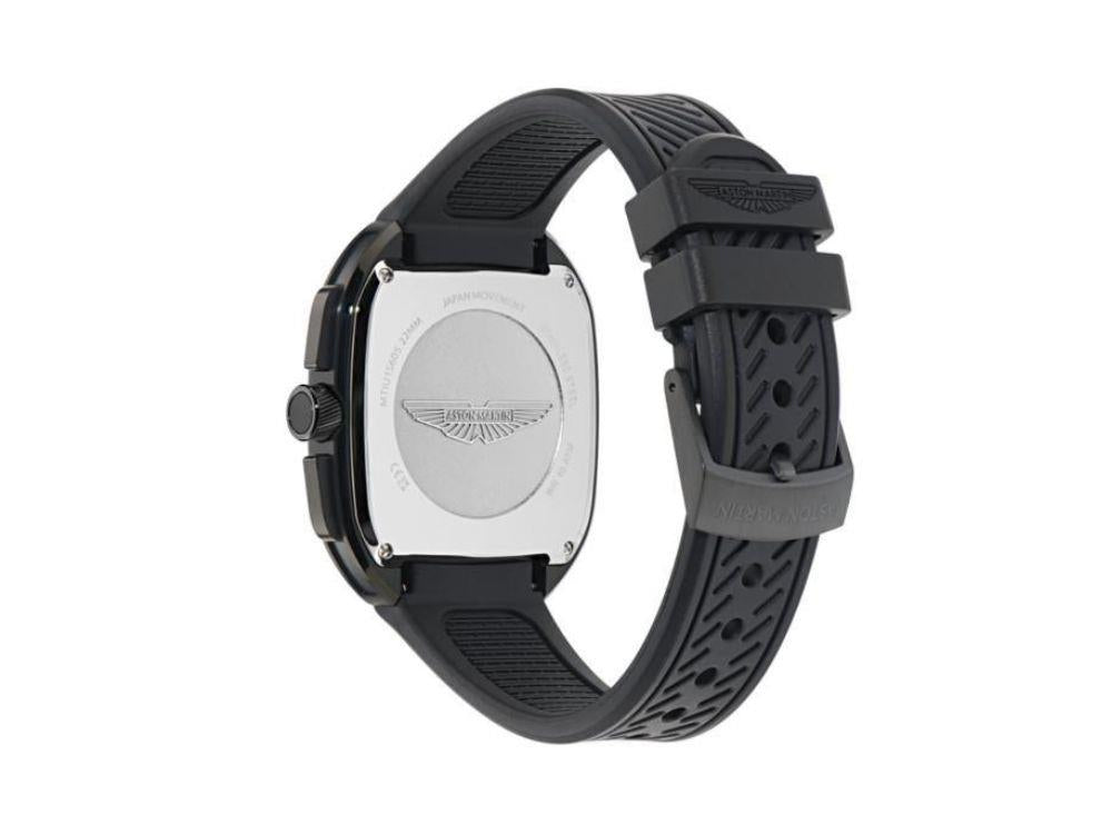Aston Martin Icon ULT Quartz Watch, Recycled Steel, Black, 40 mm, MTIU1S605