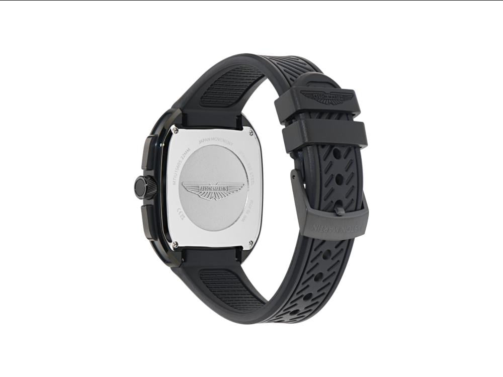 Aston Martin Icon ULT Quartz Watch, Recycled Steel, Black, 40 mm, MTIU1S605