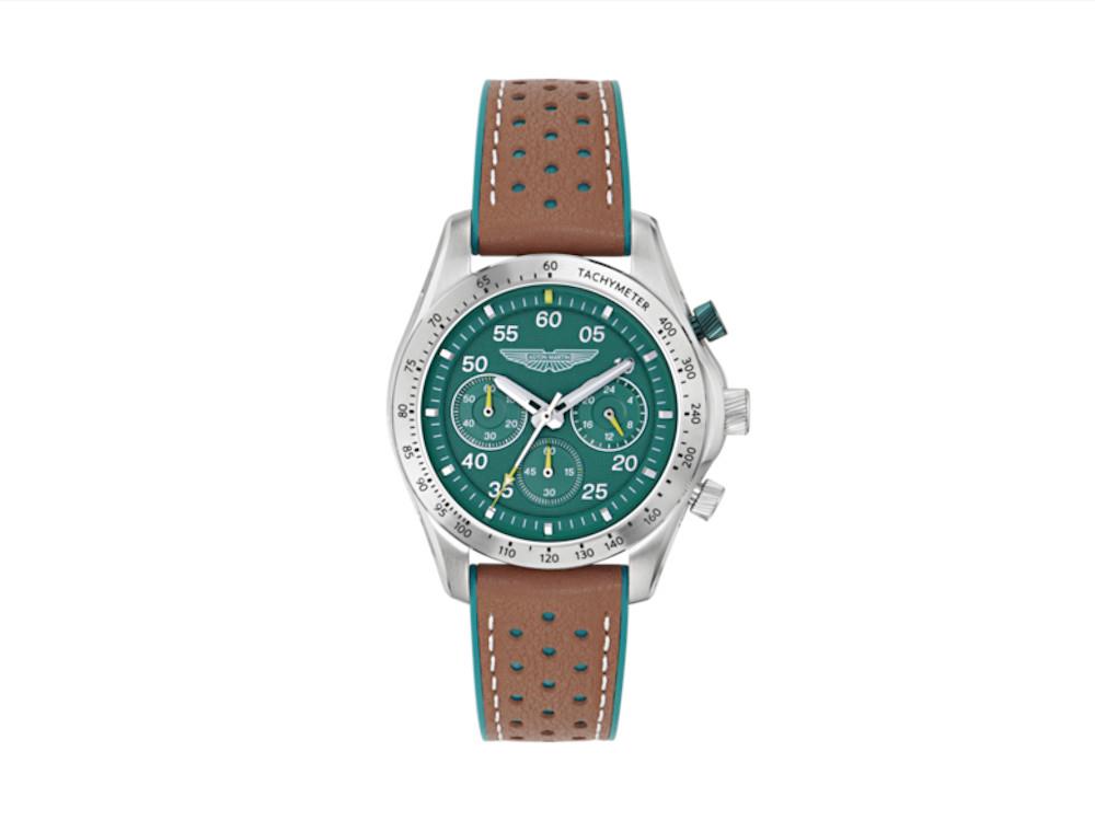 Aston Martin SGT Thrill Quartz Watch, Green, 42 mm, Chronograph, MTRS1F501