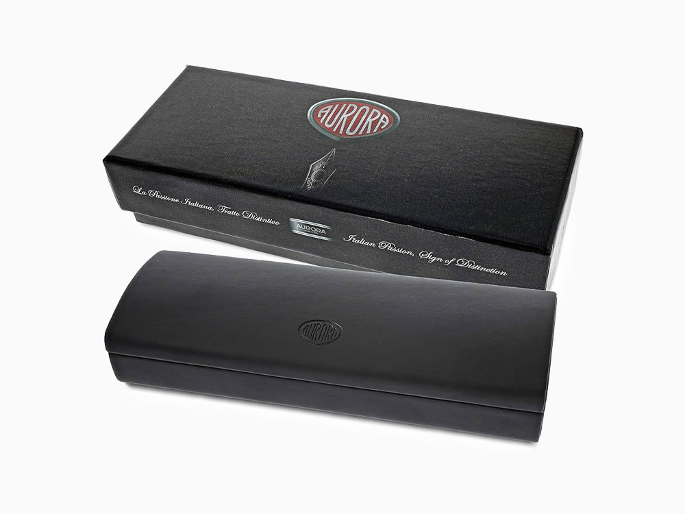 Aurora 88 Ballpoint pen, Black resine, Gold plated trim, 831