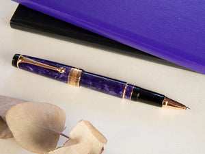 Aurora Optima Rollerball pen, Auroloide, Violet, Rose Gold PVD 975-VI