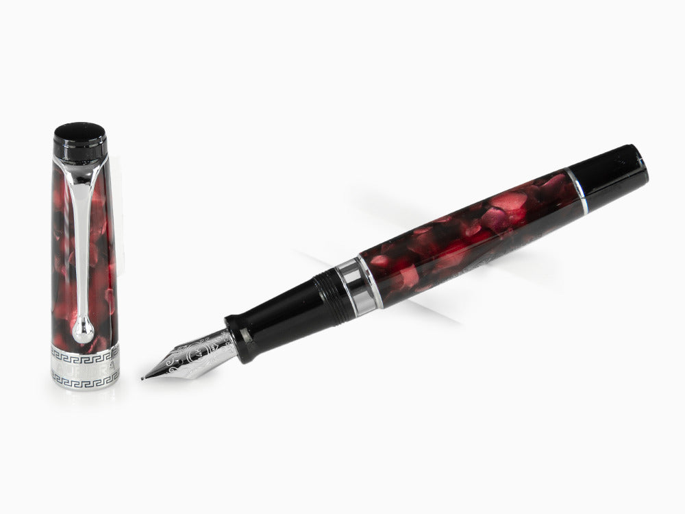 Aurora Optima Fountain Pen, Auroloide, Burgundy, 996-CX