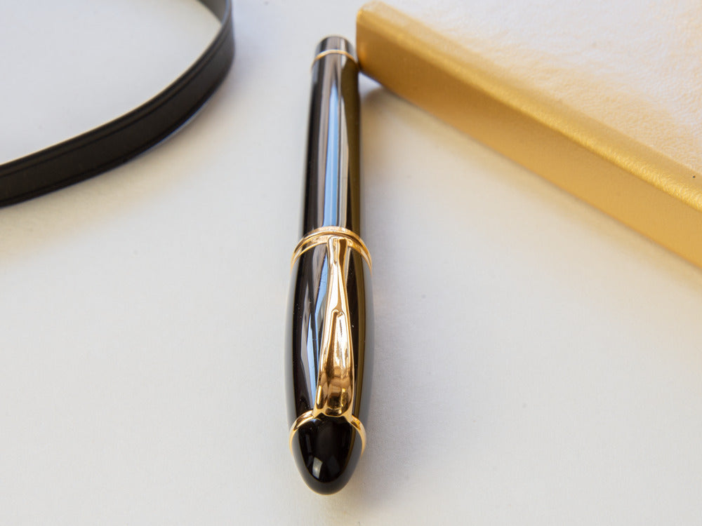 Aurora Ipsilon Fountain Pen - Black Resin Body - B11N