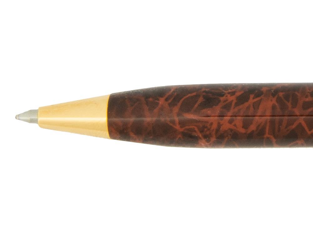Aurora Ipsilon Ballpoint pen, Brown Lacquer, Gold trim, B33T