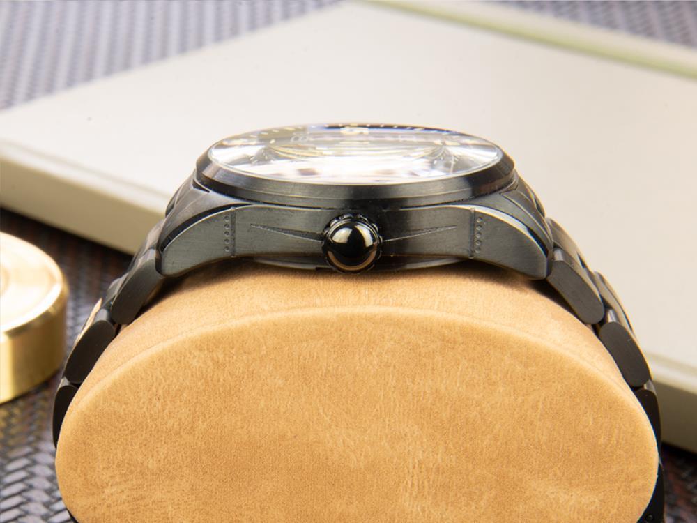 AVI-8 Spitfire Automatic Watch, PVD, Black, 42 mm, Stainless steel, AV-4073-33