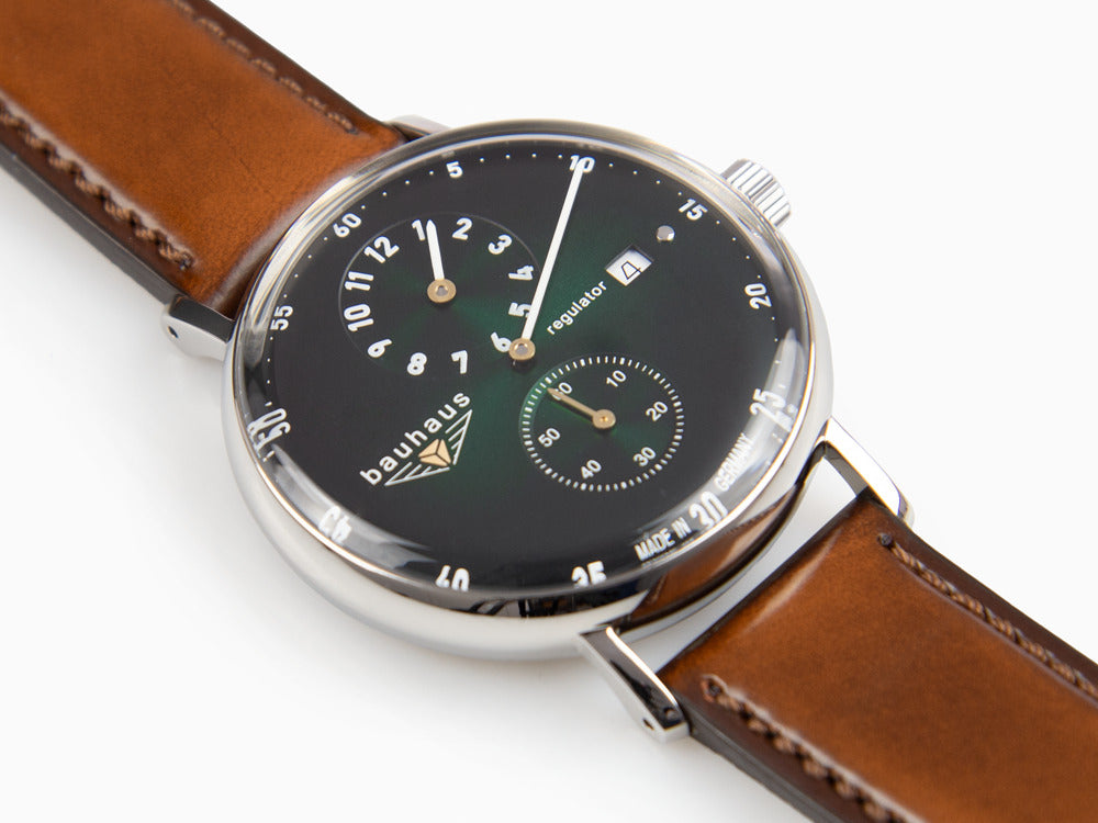 Bauhaus Automatic Watch, Green, 41 mm, Day, 2126-4