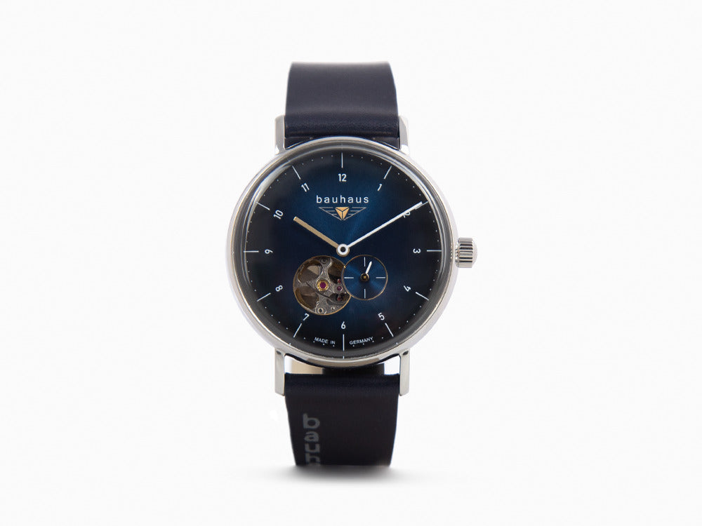 Bauhaus Automatic Watch, Blue, 41 mm, 2166-3