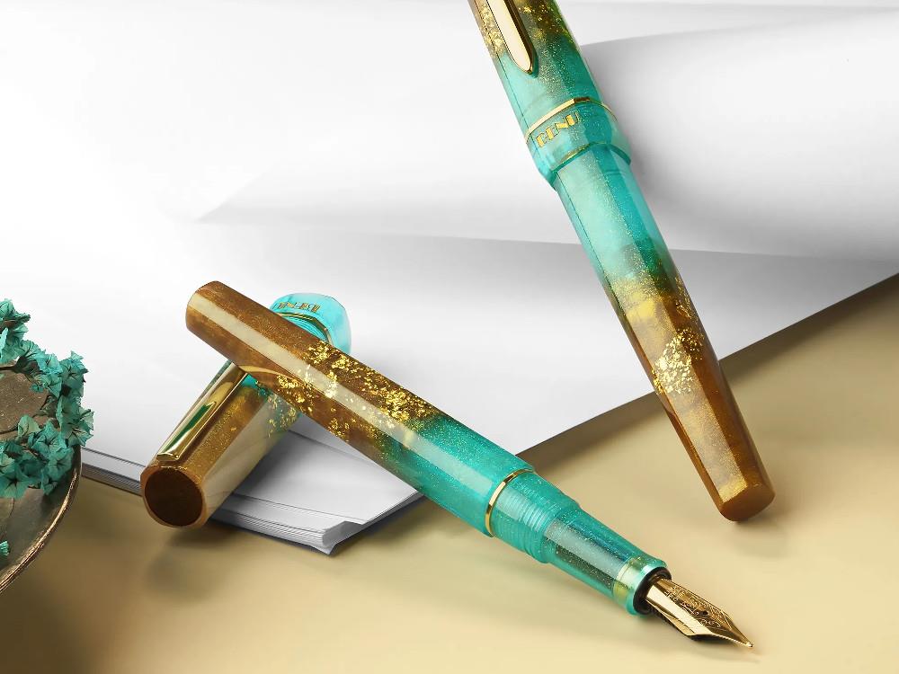 Benu Haute Lush Fountain Pen, Resin, Green, 11.2.7.6.0