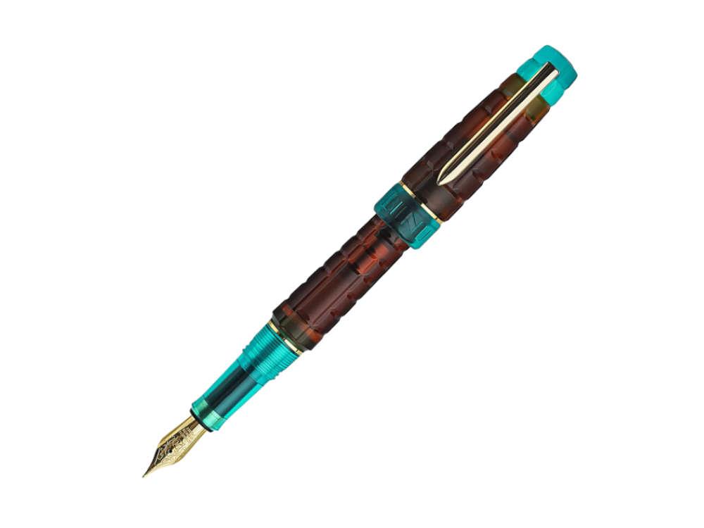 Benu Tessera Ribbon Turquoise Fountain Pen, Amber, 25.2.32.6.0
