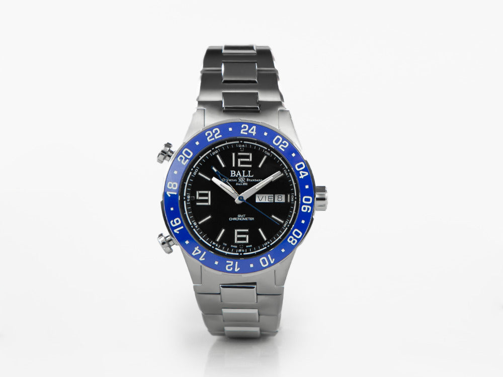 Ball Roadmaster Marine GMT Automatic Watch, Black, 40 mm, L.E., DG3030B-S6CJ-BK