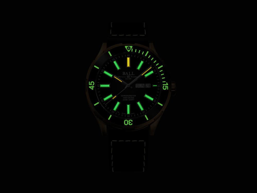 Ball Roadmaster Marvelight Bronze Automatic Watch, DM3070B-L3CJ-BK