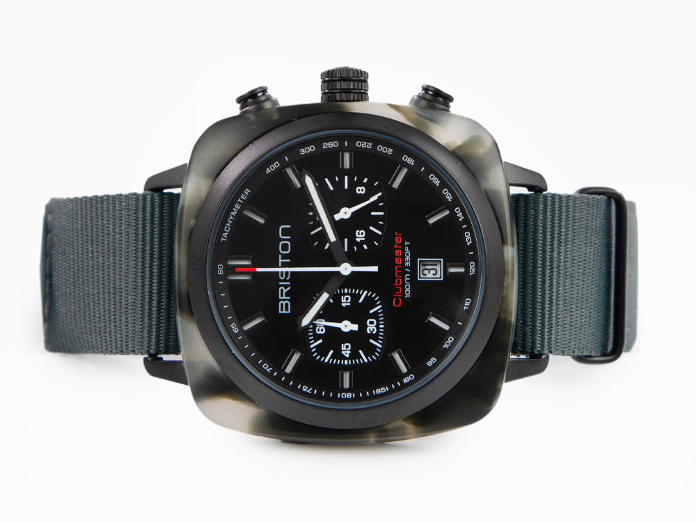 Briston Clubmaster Sport Quartz Watch, Black, 42 mm, 18142.PBAM.GTS.3.NG