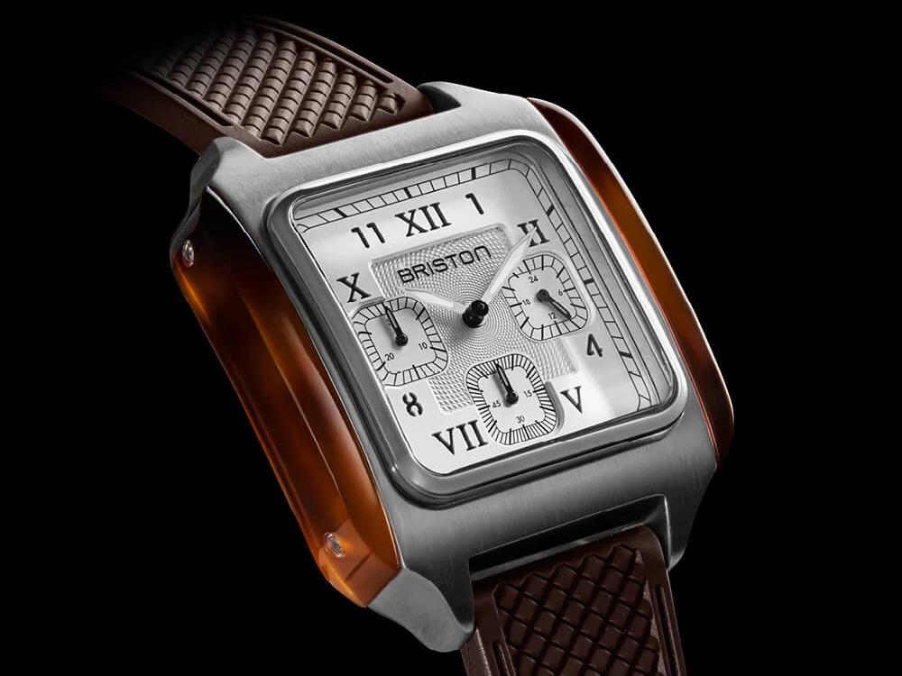 Briston Streamliner Kennedy Chrono Quartz Watch, 38,5mm, 251838.SA.T.2.FBR