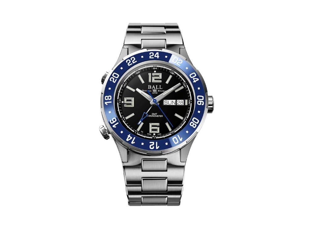 Ball Roadmaster Marine GMT Automatic Watch, Black, 40 mm, L.E., DG3030B-S6CJ-BK