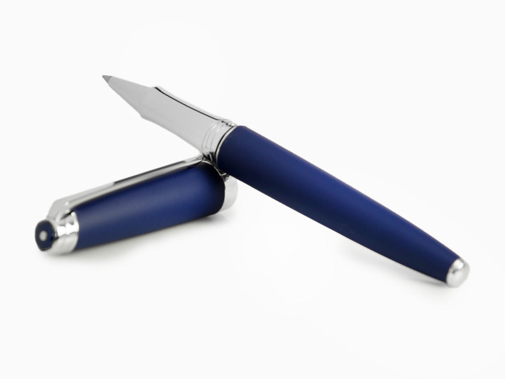 Caran d'Ache Léman Blue Night Matt Rollerball pen, Matt Lacque, Blue, 4779.449