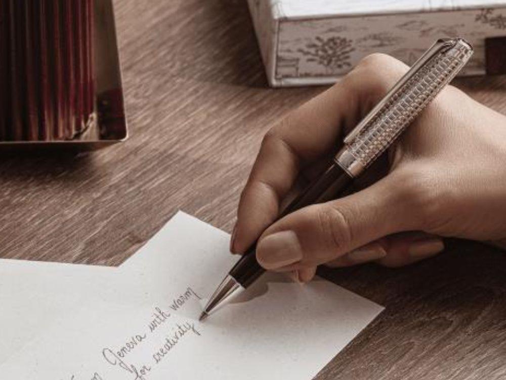 Caran d'Ache Léman Toile de Jouy & Leather Case Ballpoint pen, CC4789.026