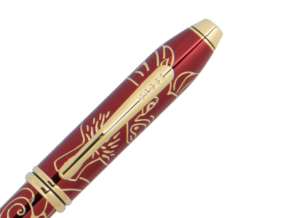 Cross Townsend Year of the Pig 2019 Ballpoint pen, Red, 23K Gold, AT0042-55