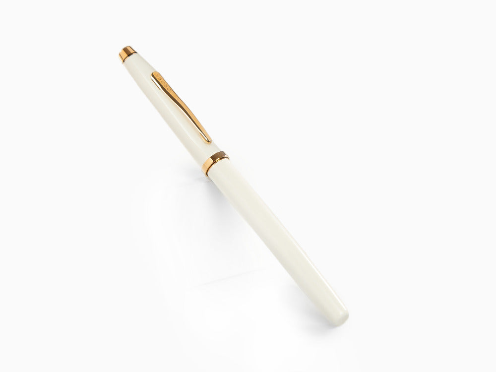 Cross Century II Fountain Pen, White Lacquer, Rose Gold, AT0086-113