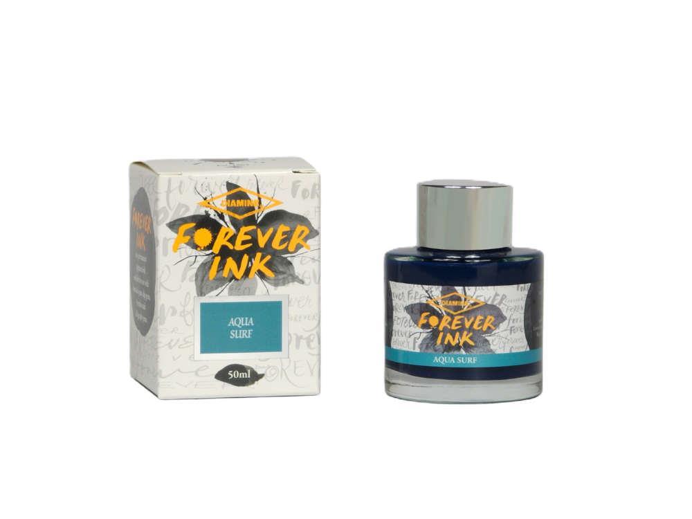 Diamine Forever Ink Collection -Permanent Pigment Ink Aqua Surf, Turquoise, 50ml