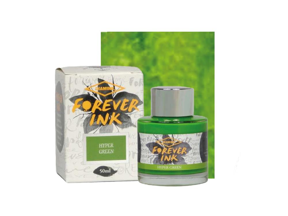 Diamine Forever Ink Collection-Permanent Pigment Ink Hyper Green, 50ml