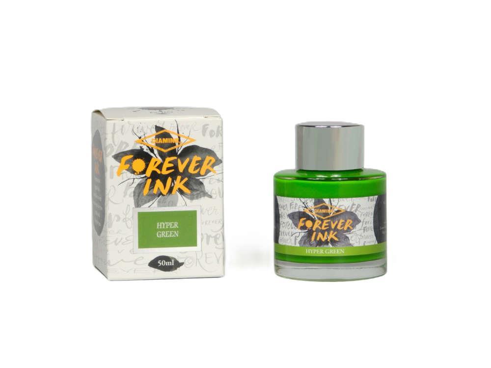 Diamine Forever Ink Collection-Permanent Pigment Ink Hyper Green, 50ml