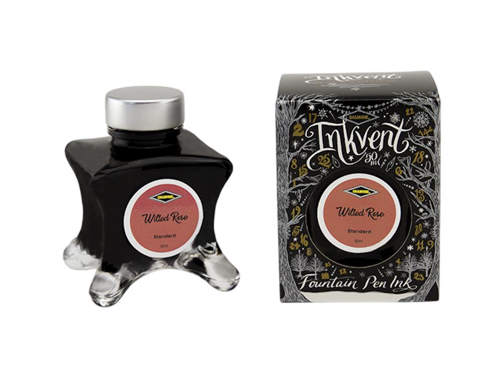 Diamine Ink Vent Black Standard Wilted Rose Ink Bottle, 50ml, Pink