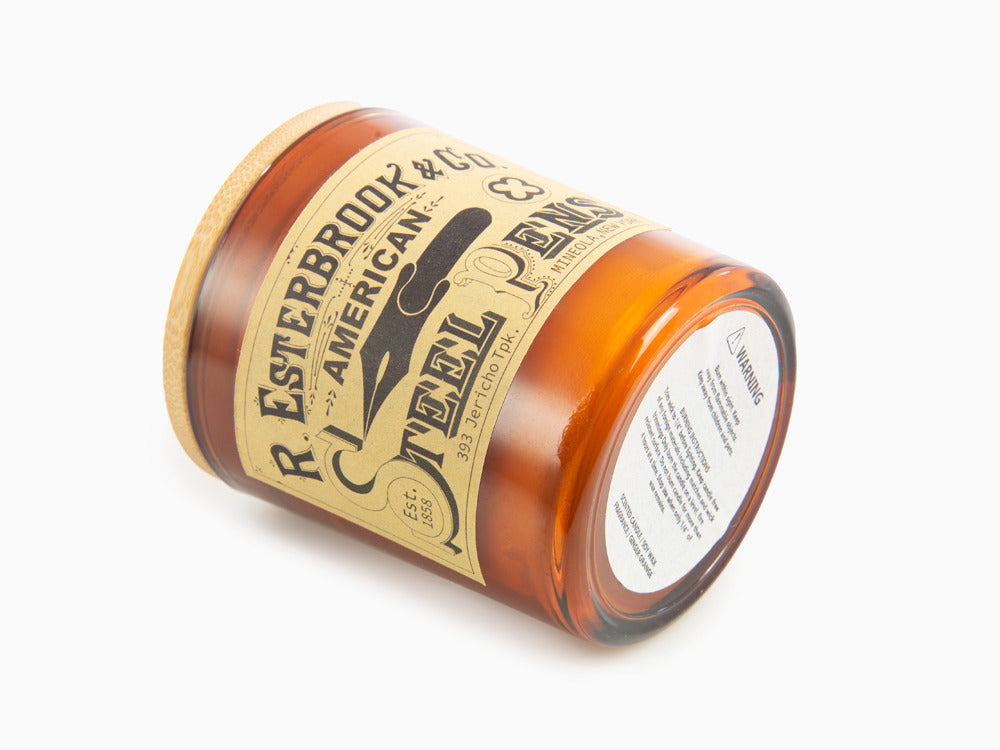 Esterbrook Ink Bottle, Orange, Crystal, ECANDLE-GO