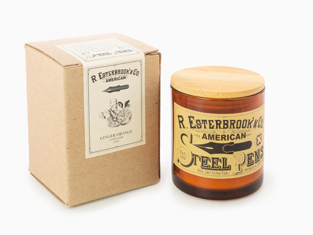 Esterbrook Ink Bottle, Orange, Crystal, ECANDLE-GO