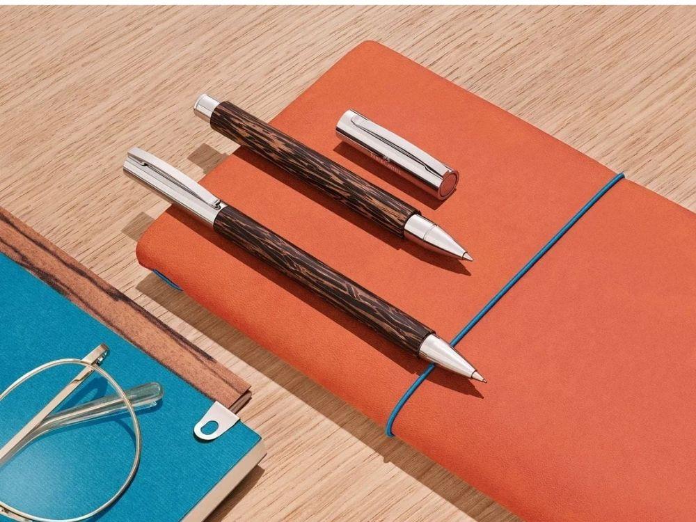 Faber-Castell Ambition Rollerball pen, Coconut wood, Brown, 148120