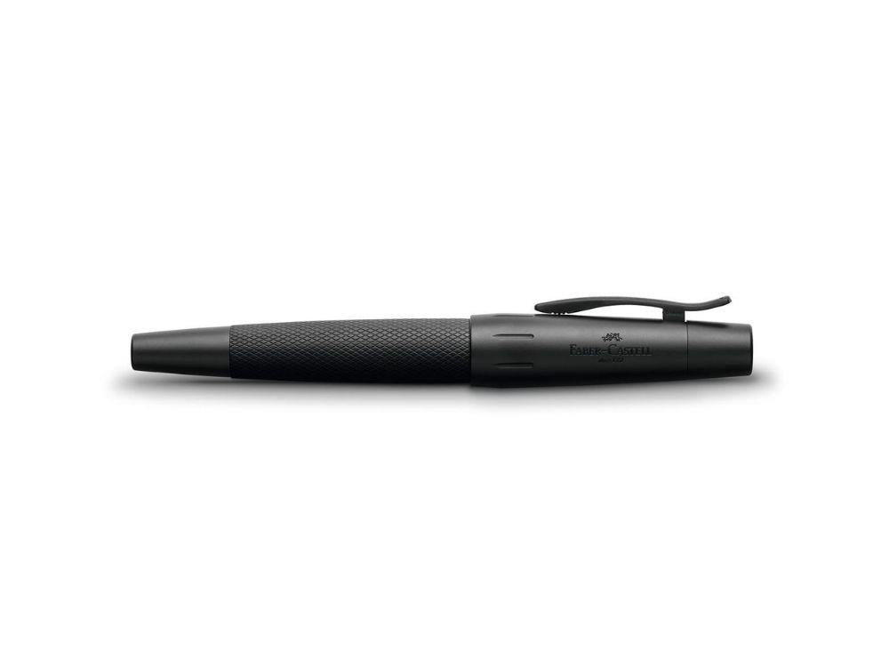Faber-Castell E-Motion Pure Black Rollerball pen, Aluminum, 148625
