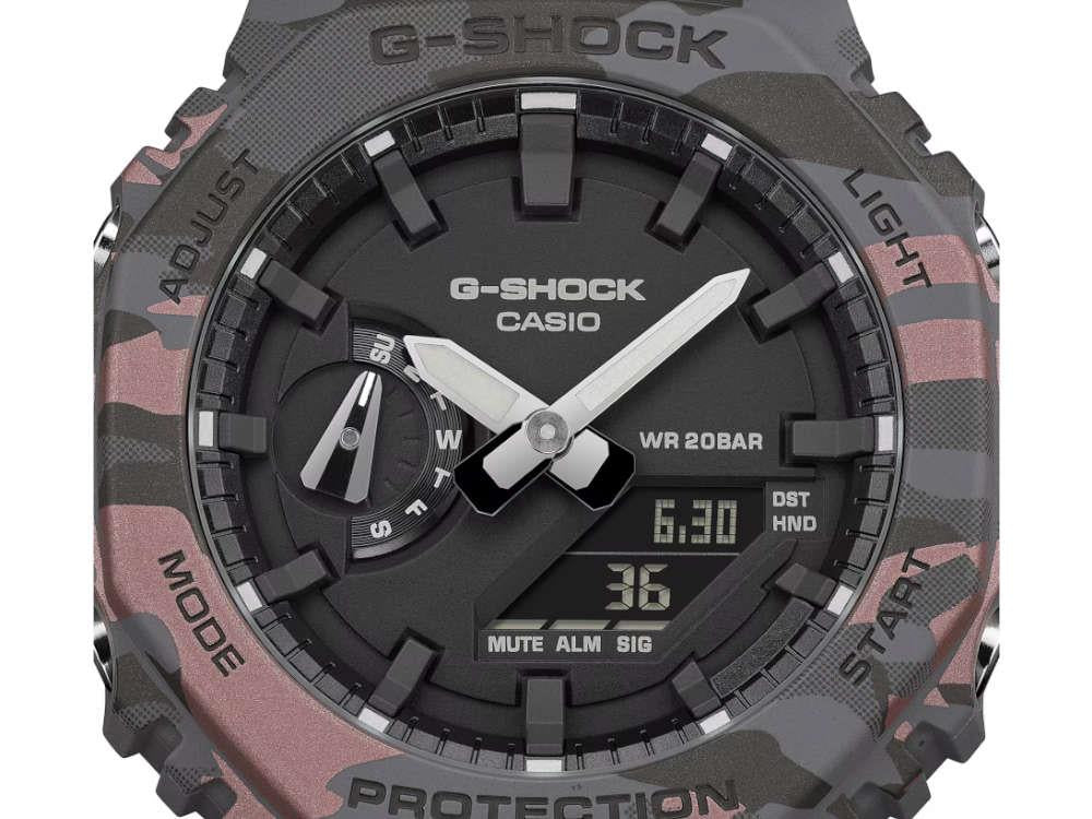G-SHOCK Casio Trend Quartz Watch, Black, 48.5 × 45.4mm, GA-2100CM-8AER
