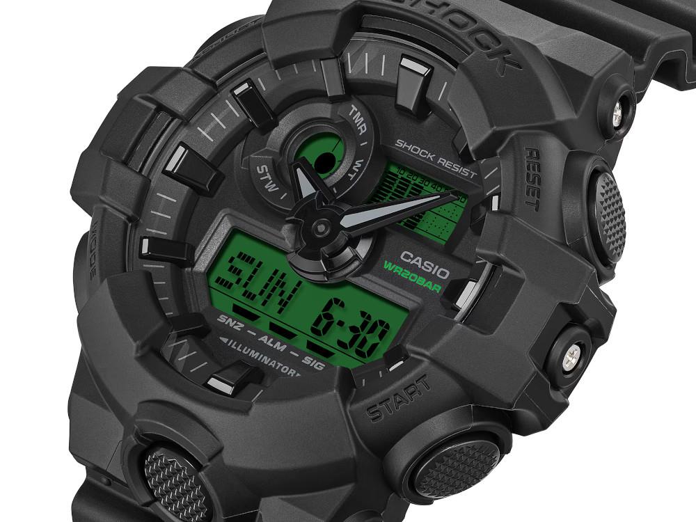 G-SHOCK Casio Classic Quartz Watch, Resin, Black, GA-700BEG-1AER