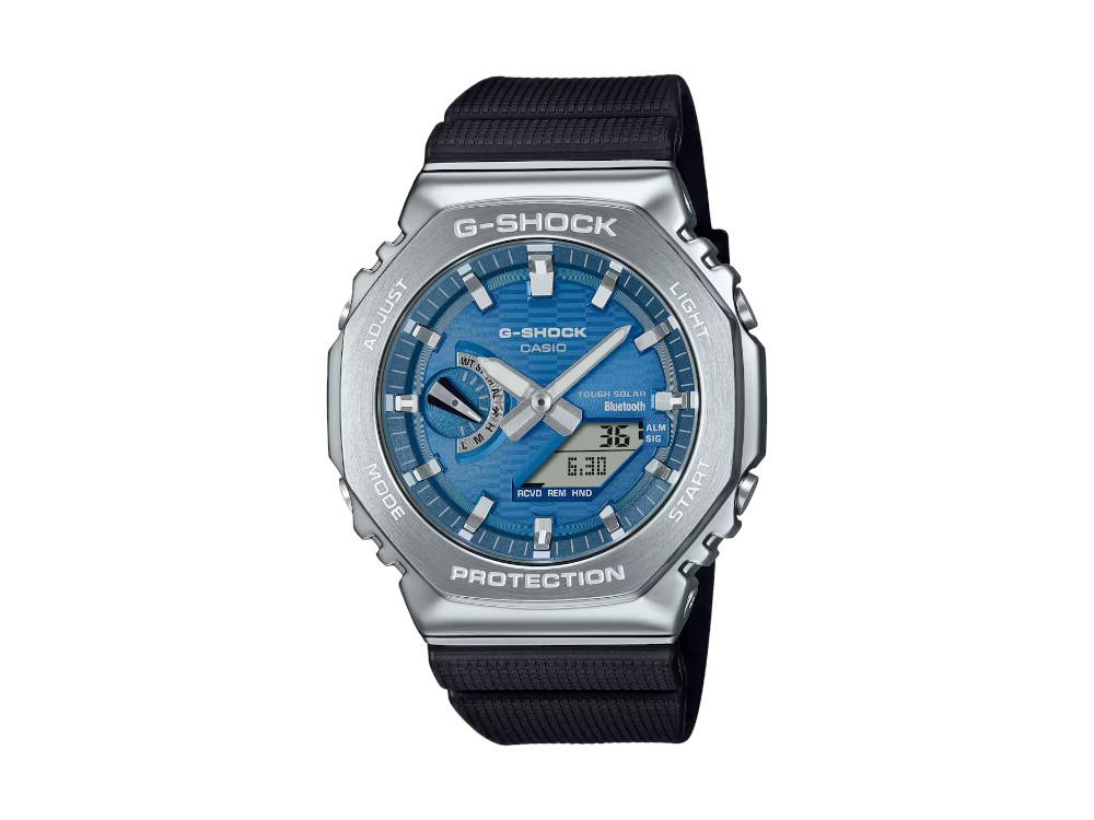 G-SHOCK Casio G-Steel Quartz Watch, Blue, 49.3mm × 44.4mm, GBM-2100A-2BER