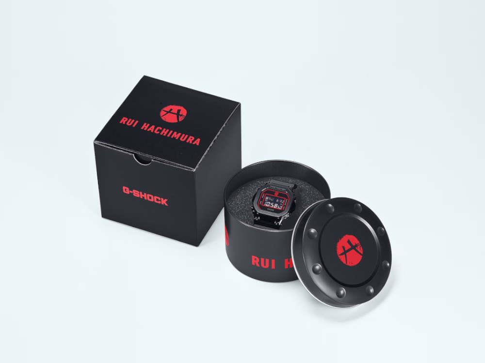 G-SHOCK Casio The Origin Black Samurai Quartz Watch, 49.6mm, GM-5600RH-1ER