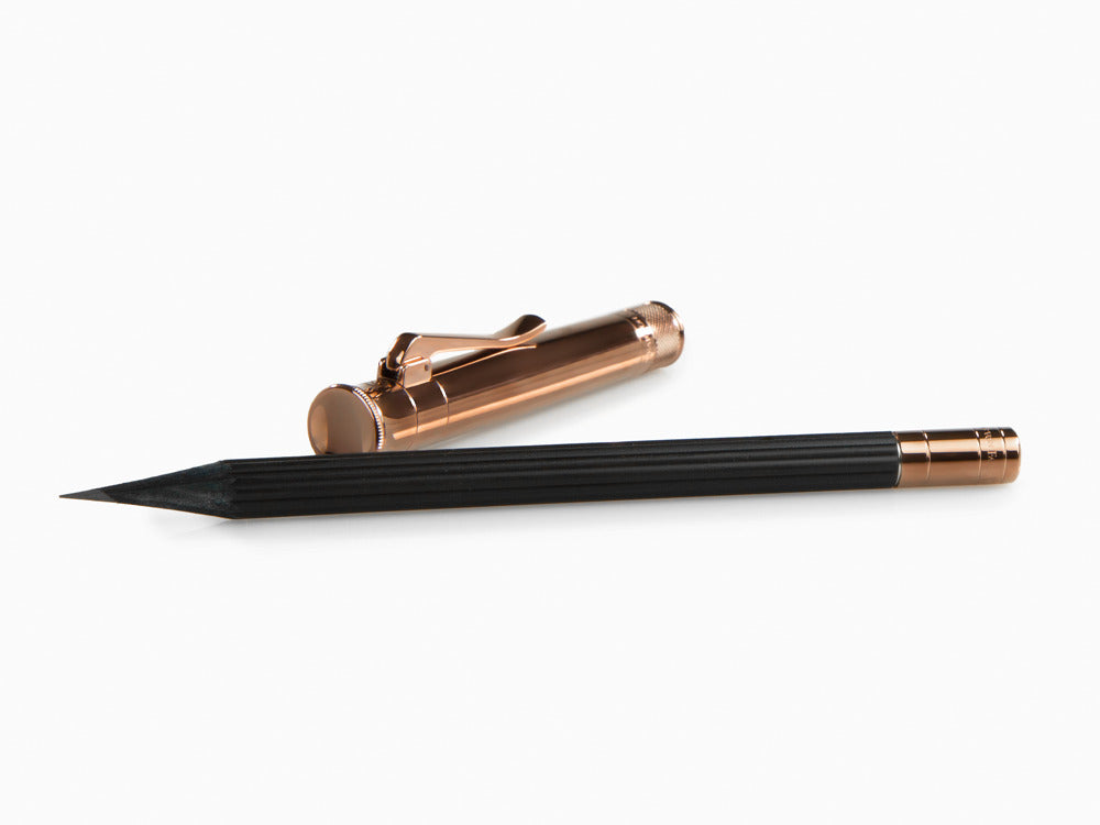 Graf von Faber-Castell Perfect Pencil Brown Edition, Ribbed, PVD, Black 118536