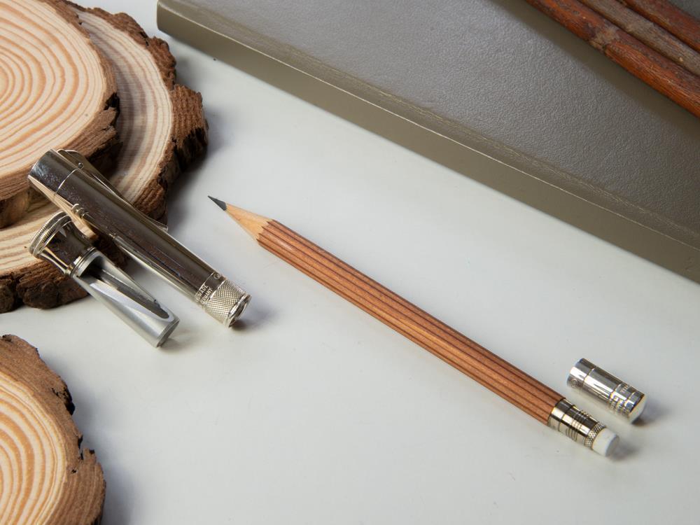 Graf von Faber-Castell Perfect Pencil, Cedar wood, 925 Silver Trim, 118566