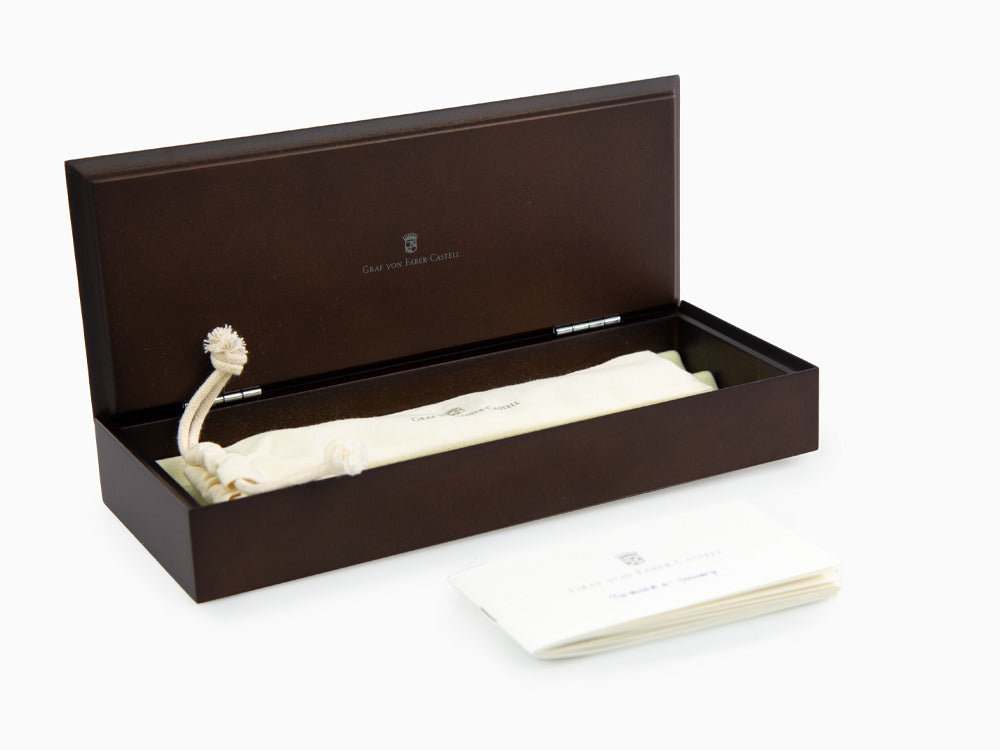 Graf von Faber-Castell Classic Mechanical pencil, Ebony wood, Platinum, 0.7 mm