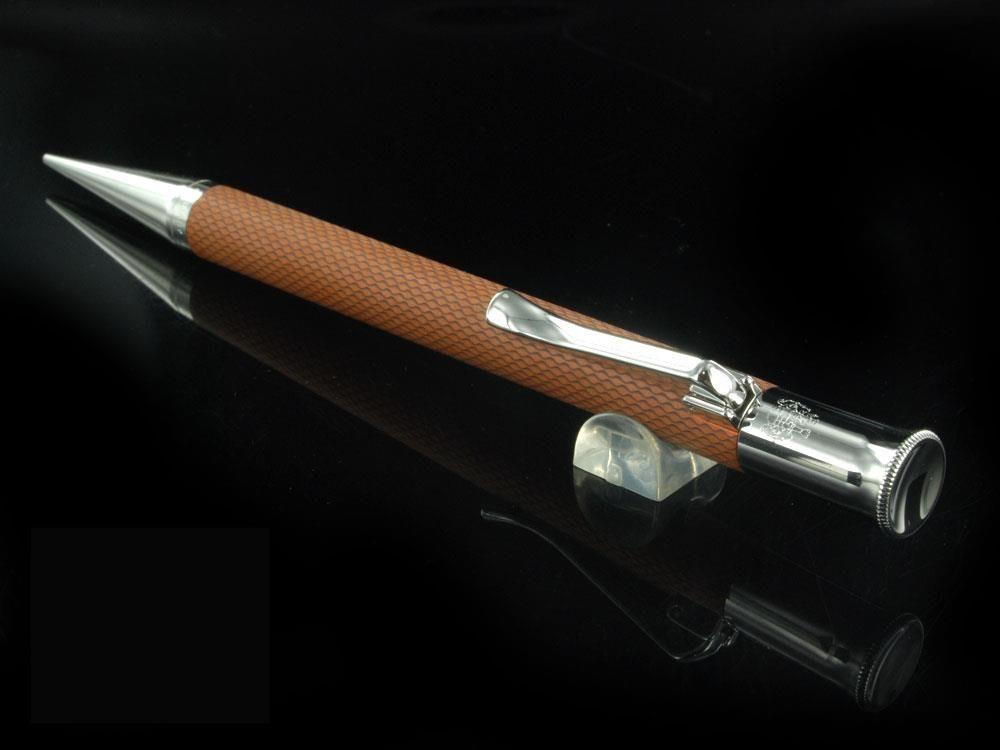 Graf von Faber-Castell Guilloche Mechanical pencil, Precious resine, Cognac