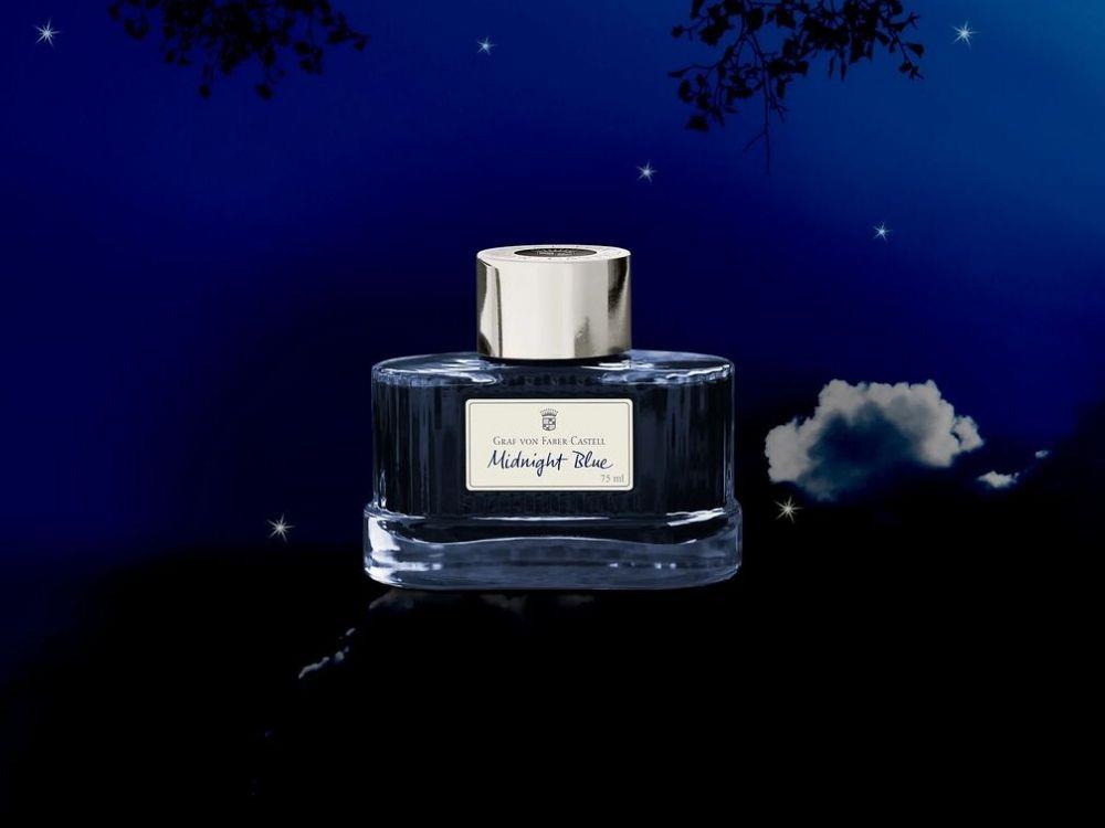 Graf von Faber-Castell Ink Bottle Midnight Blue, 75ml, 141007