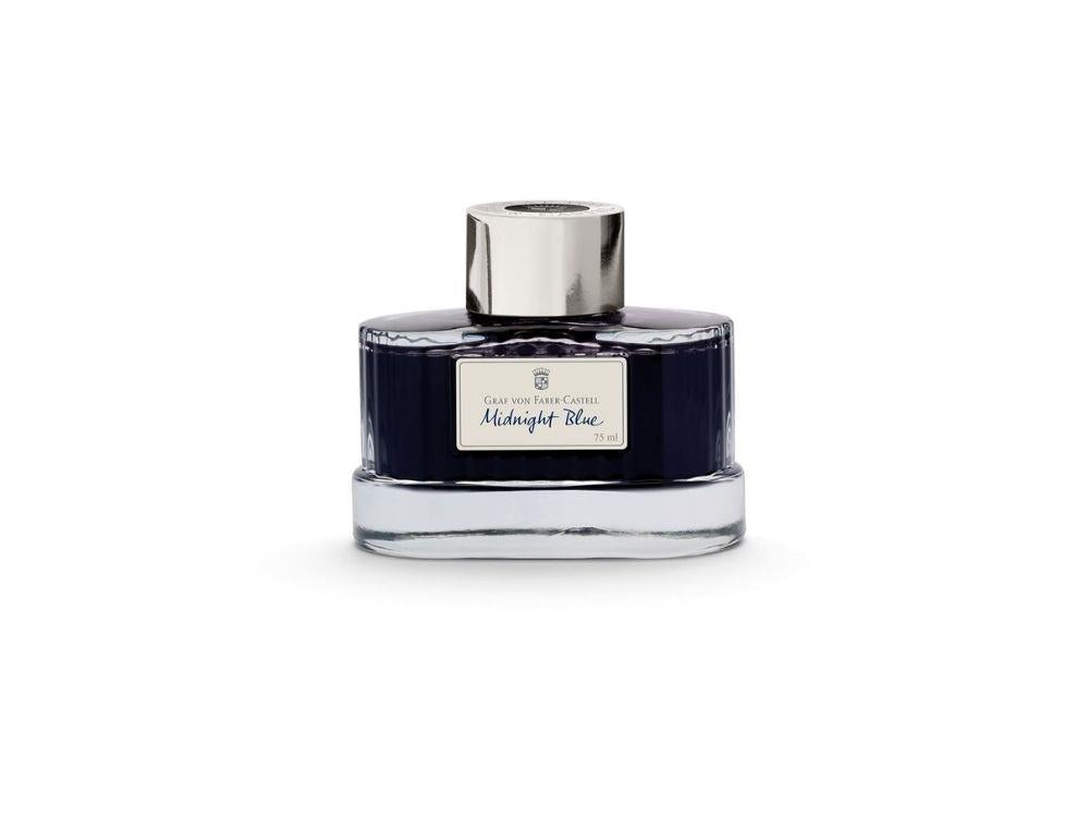Graf von Faber-Castell Ink Bottle Midnight Blue, 75ml, 141007