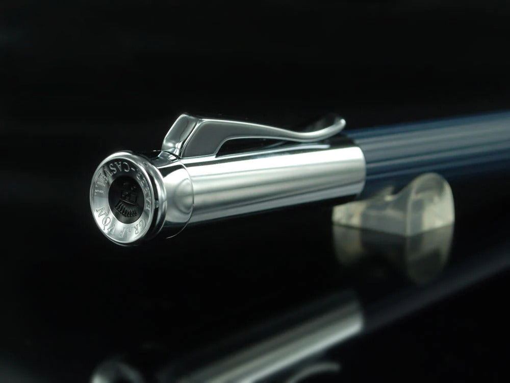 Graf von Faber-Castell Tamitio Rollerball pen, Metal, Ribbed, Navy Blue, 141573