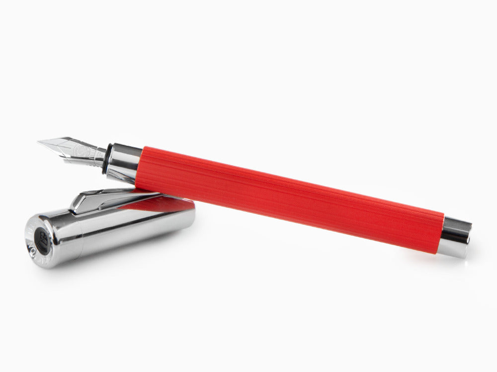 Graf von Faber-Castell Tamitio India Red Fountain Pen, Lacquer, 141770