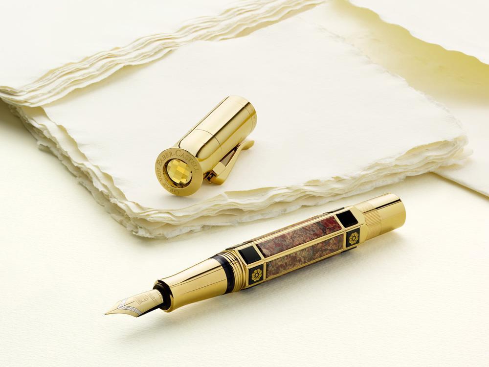 Graf von Faber-Castell Pen of the Year 2014 Fountain Pen, 24K Gold
