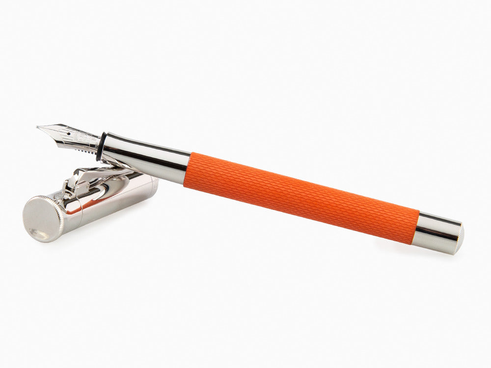 Graf von Faber-Castell Guilloche Fountain Pen, Precious resine, Orange