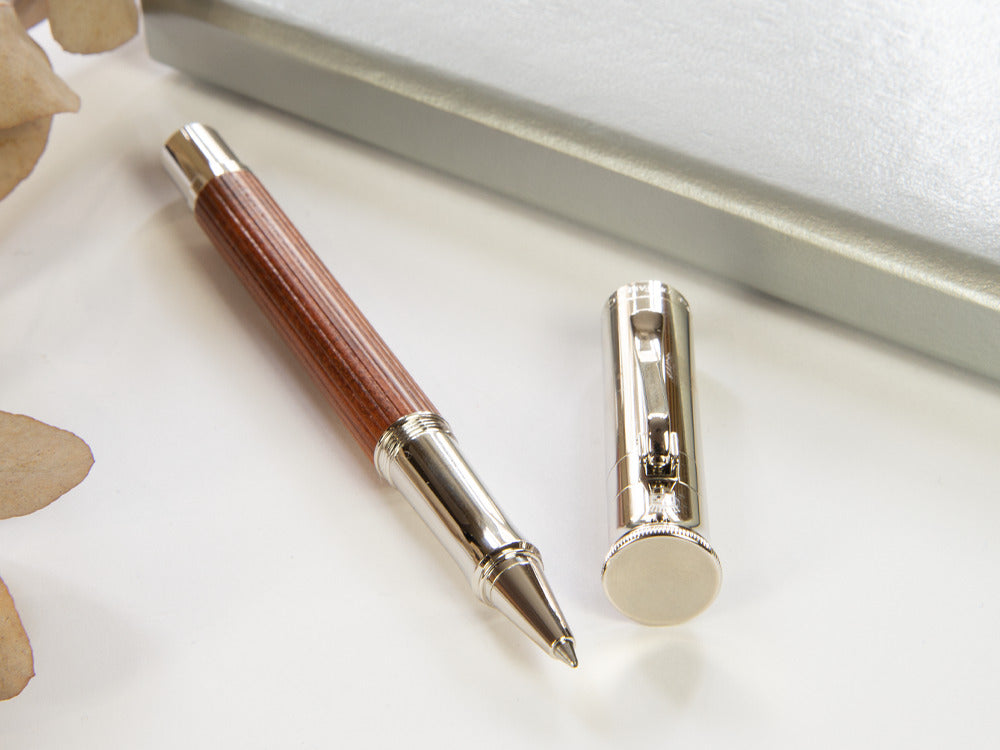 Graf von Faber-Castell Classic Rollerball pen, Pernambuco wood, Platinum,145510