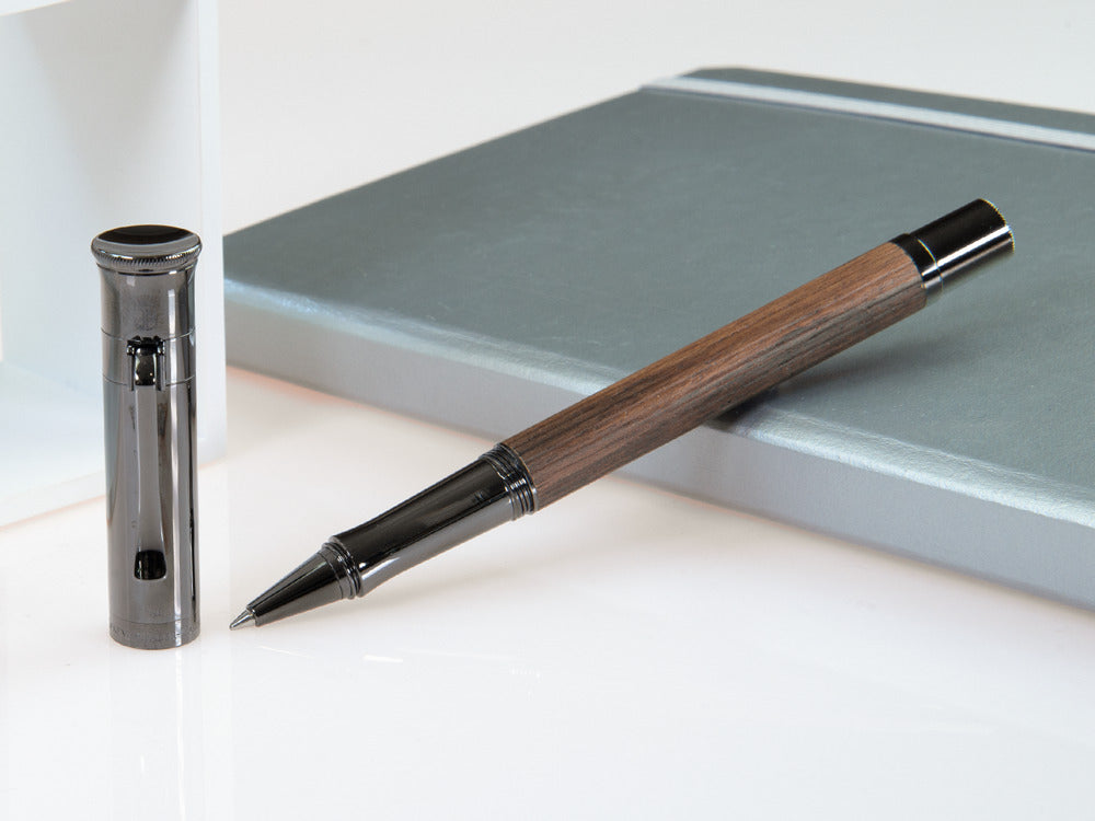 Graf von Faber-Castell Classic Macassar "Black Edition" Rollerball pen, 145516
