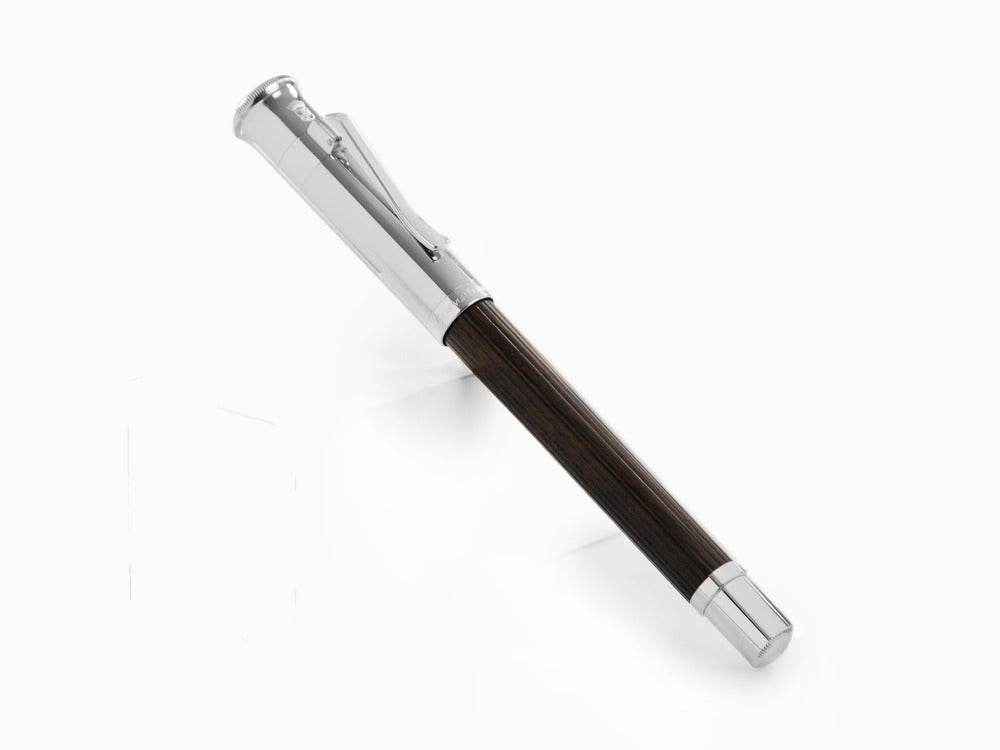 Graf von Faber-Castell Classic Fountain Pen, Grenadilla wood, Platinum