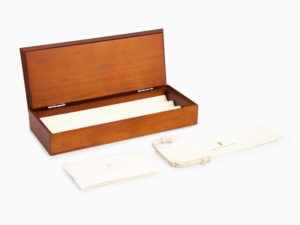 Graf von Faber-Castell Classic Ballpoint pen, Ebony wood, Platinum trim, 145531