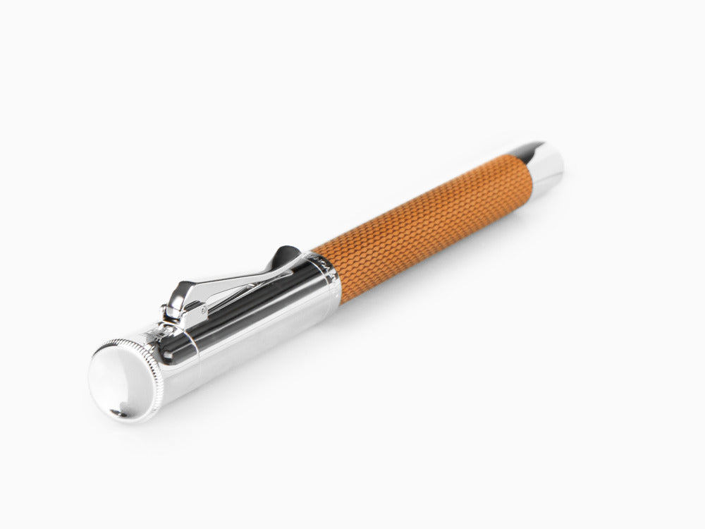 Graf von Faber-Castell Guilloche Fountain Pen, Precious resine, Cognac